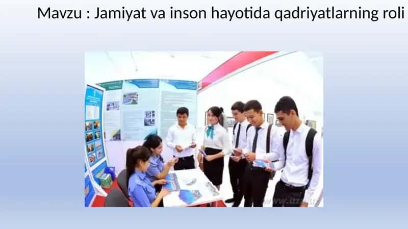 Jamiyat va inson hayotida qadriyatlarning roli 1