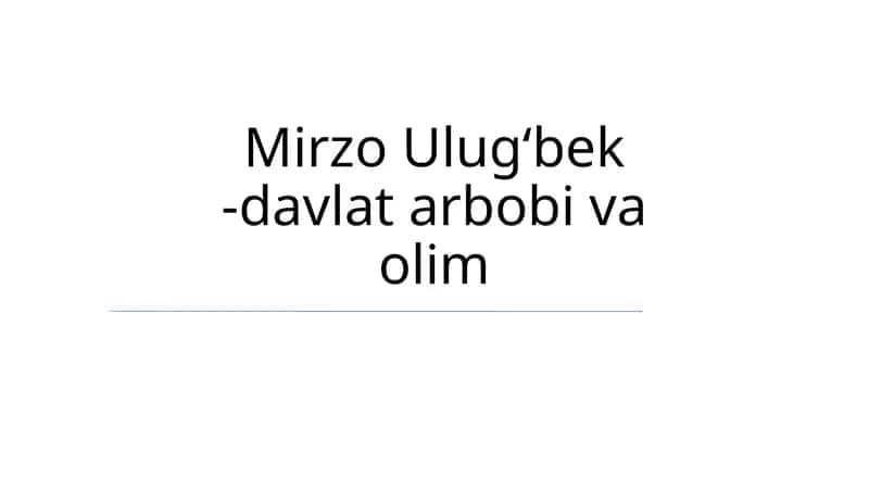 Ulug'bek Rasadxonasi va uning Ilmiy Hissasi 1