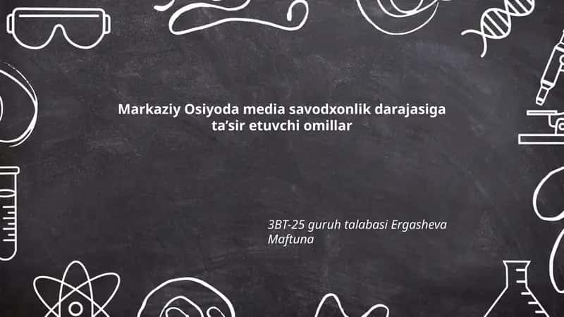 Media savodxonlik darajasiga ta’sir etuvchi omillar 1