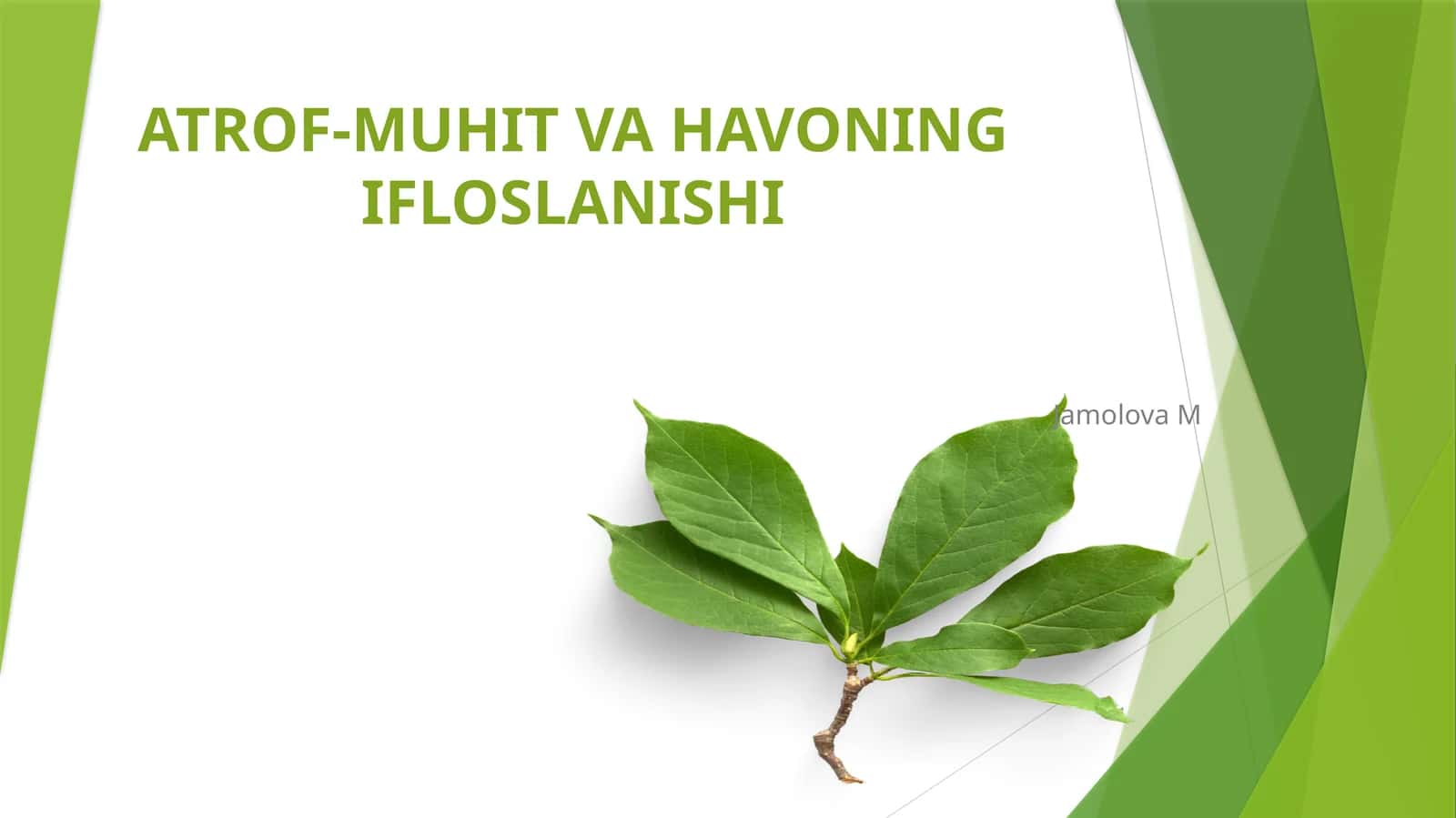 ATROF-MUHIT VA HAVONING IFLOSLANISHI 1