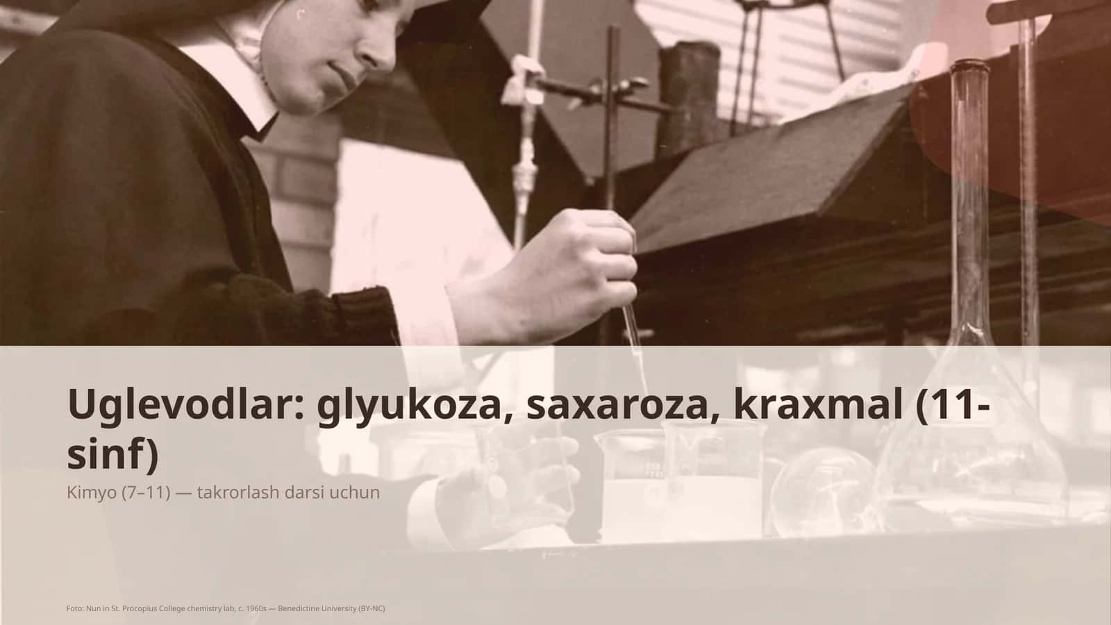 Uglevodlar: glyukoza, saxaroza, kraxmal (11-sinf) 1