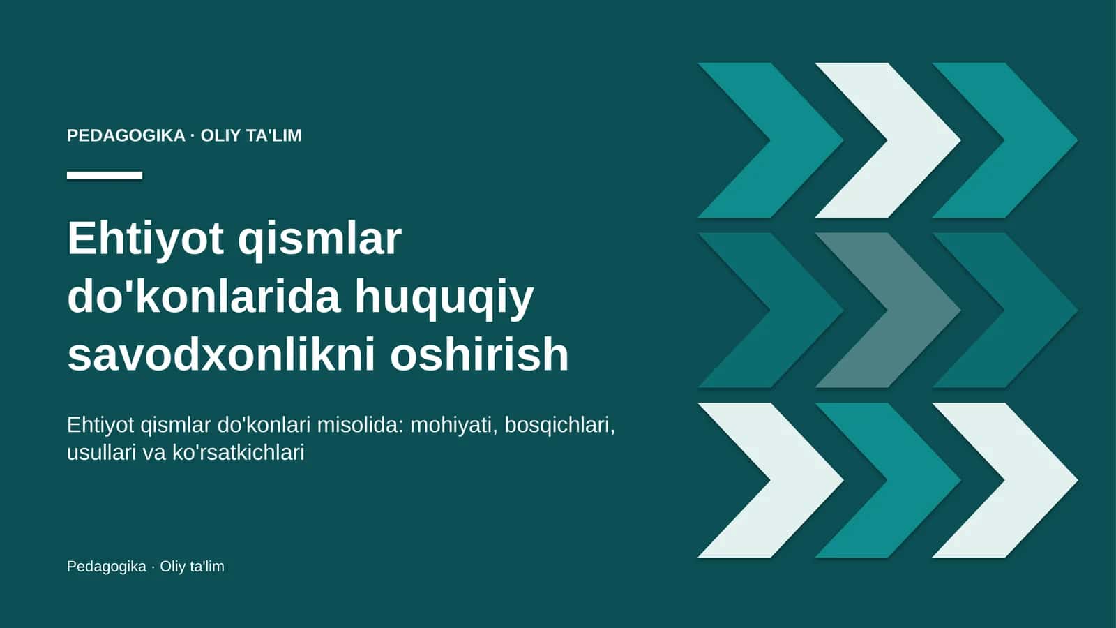 ehtiyot qismlar do'konlarida huquqiy savodxonlikni oshirish 2037 1