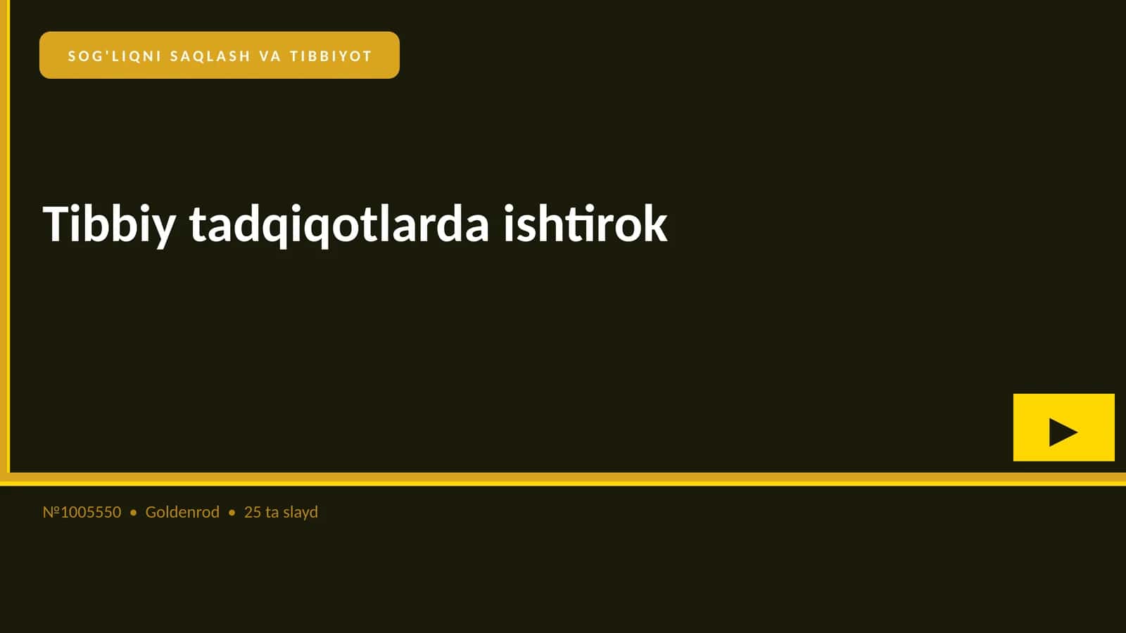 Tibbiy tadqiqotlarda ishtirok 1