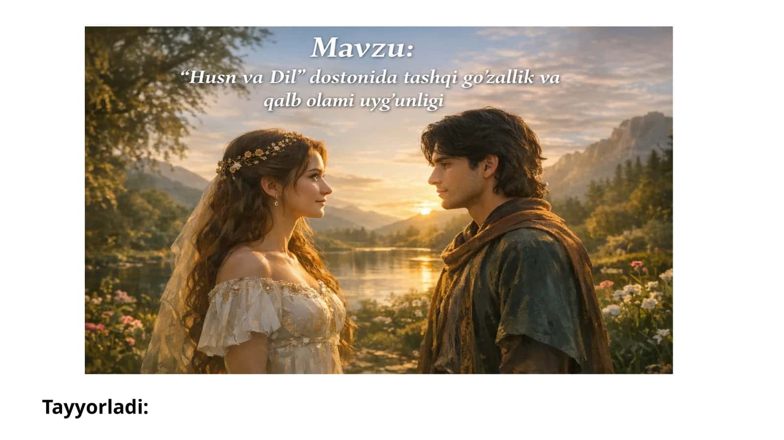 Husn va dil  dostonini mavzuiy tasnif qilish. 1