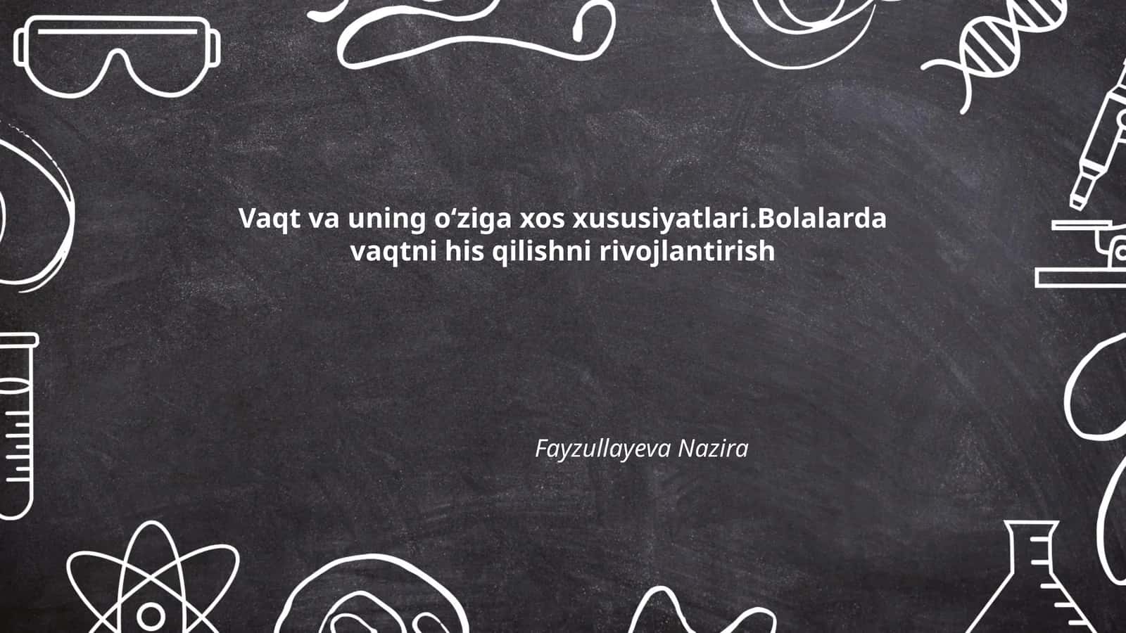 Vaqt va uning oʻziga xos xususiyatlari 1