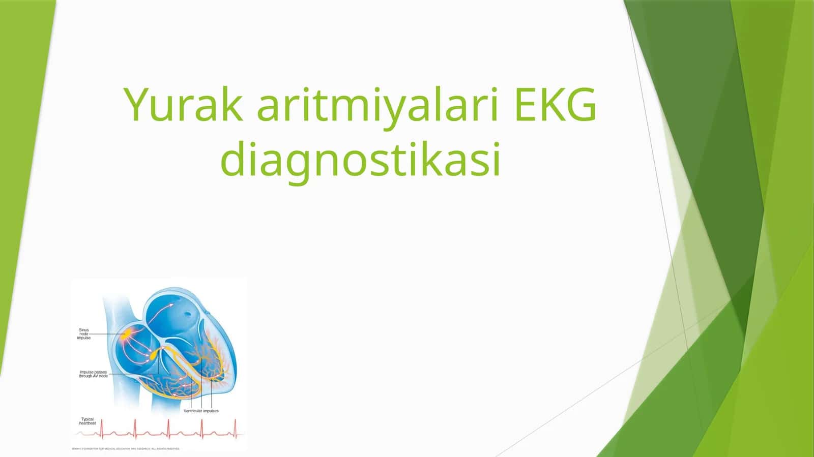 Yurak aritmiyalari EKG diagnostikasi 1