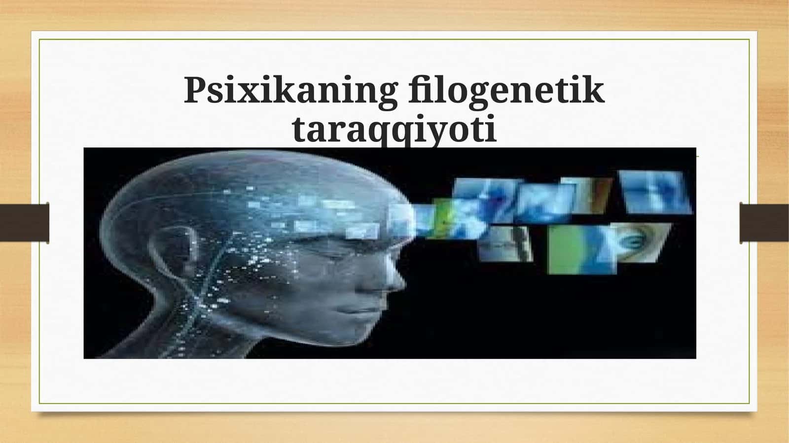 Psixikaning filogenetik taraqqiyoti 1