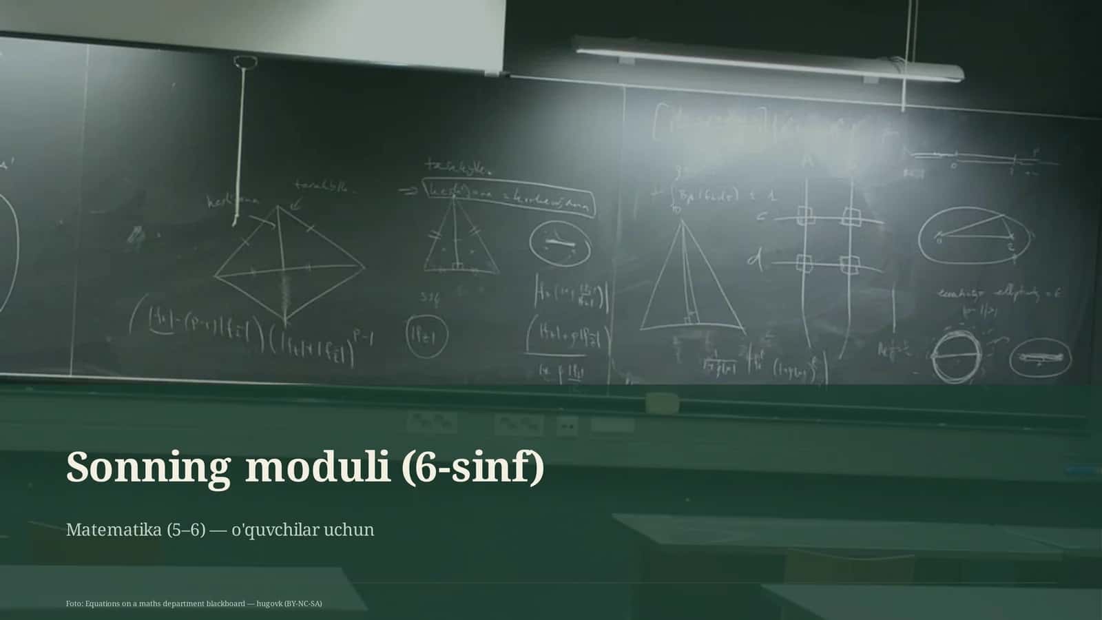 Sonning moduli (6-sinf) 1