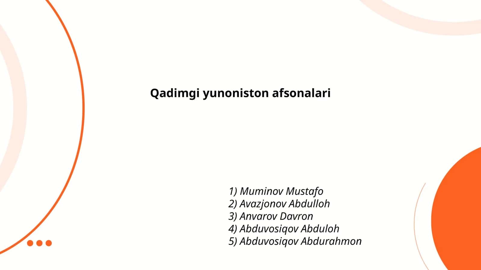 Qadimgi yunoniston afsonalari 1
