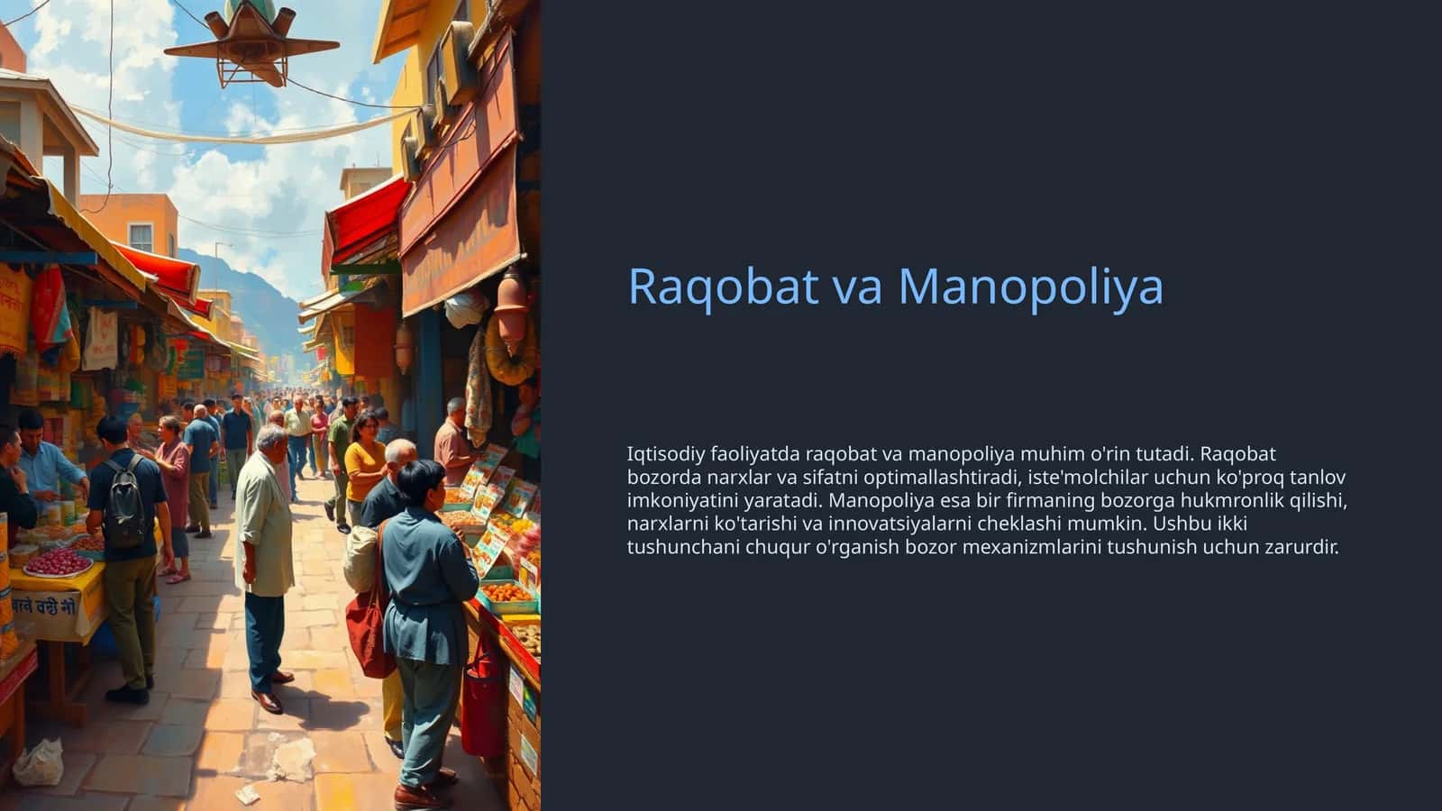 Raqobat va Manopoliya 1