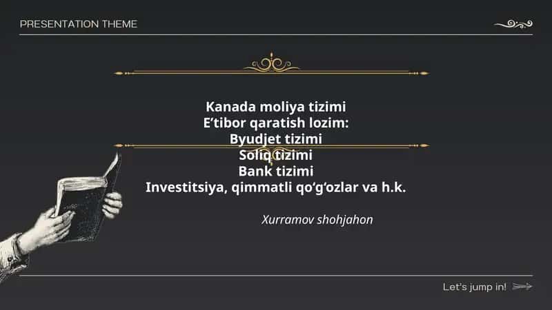 Kanada moliya tizimi 1