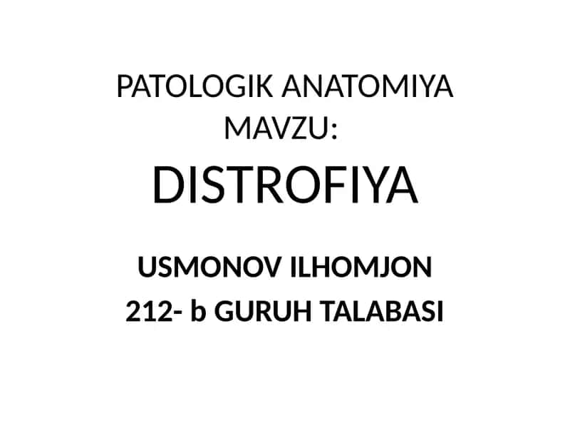 PATOLOGIK ANATOMIYA 1