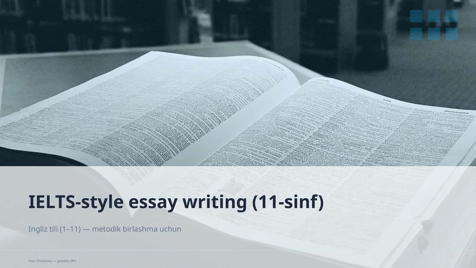 IELTS-style essay writing (11-sinf) 1