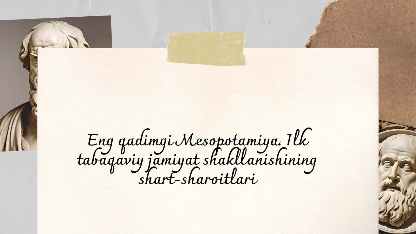 Mesopotamiya Geografiyasi 1