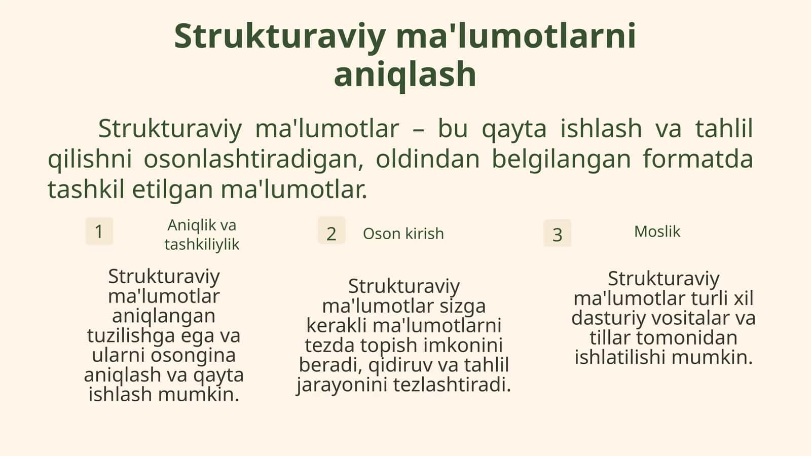 STRUKTURAVIY MA’LUMOTLARNI QIDIRISH 1