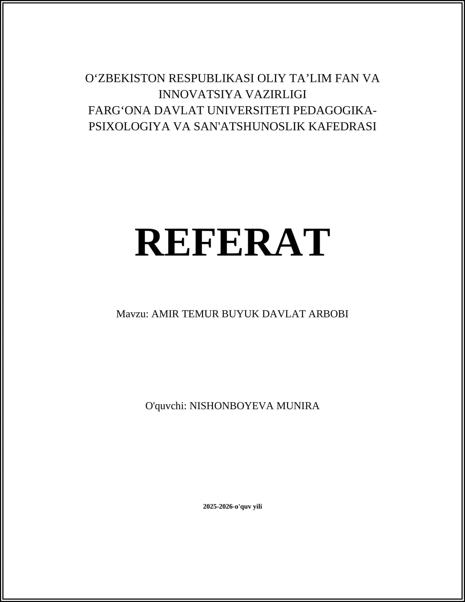 AMIR TEMUR BUYUK DAVLAT ARBOBI 1