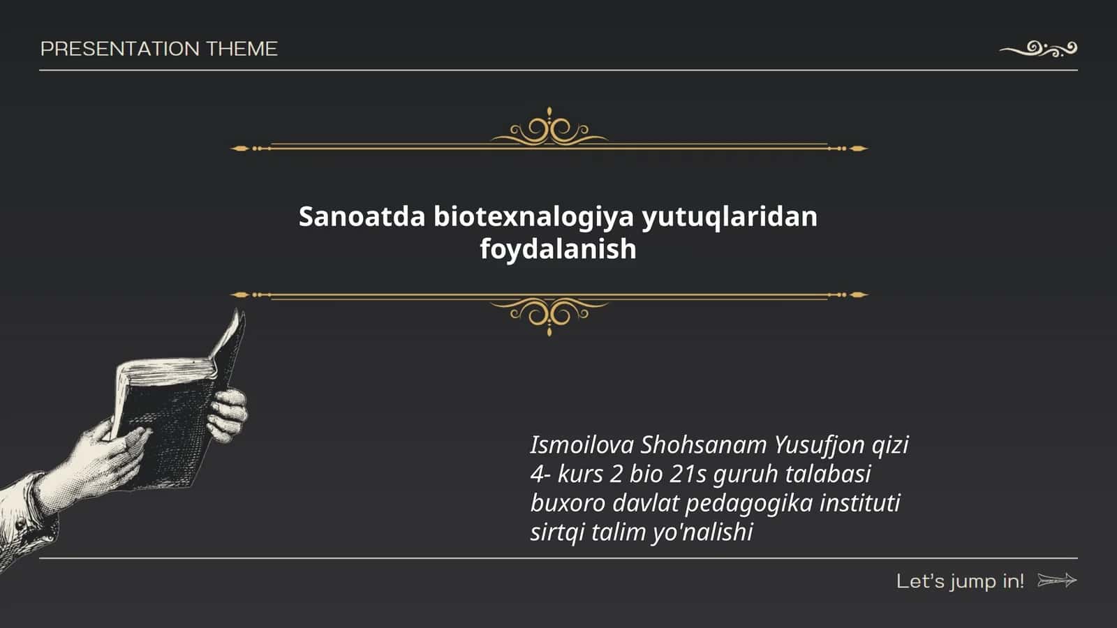 Biotexnologiya yutuqlaridan foydalanish 1