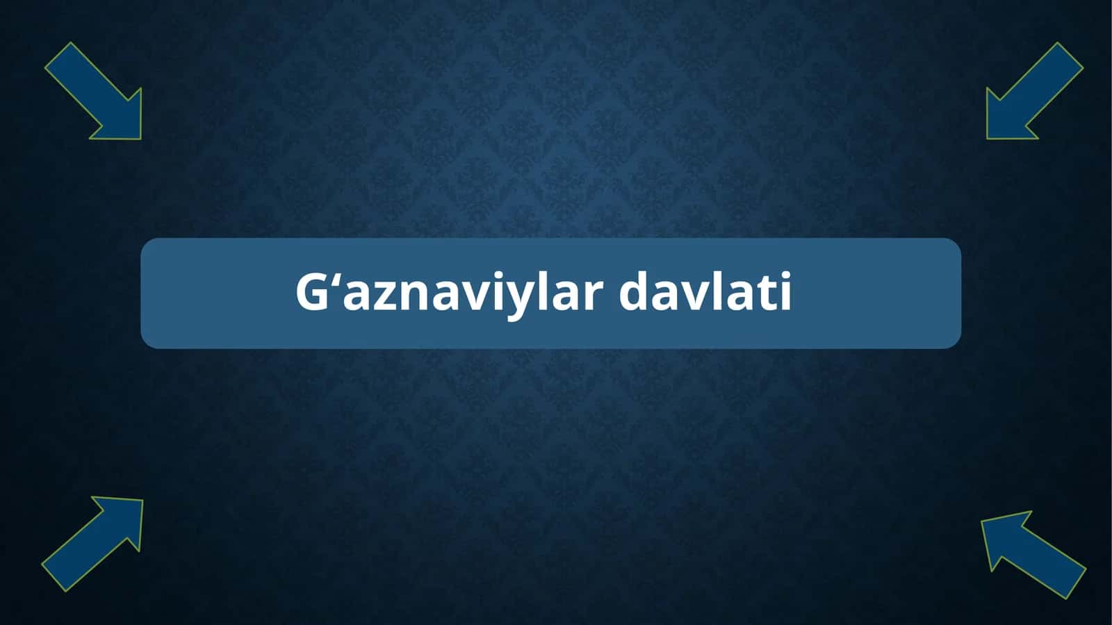 Gʻaznaviylar davlati 1