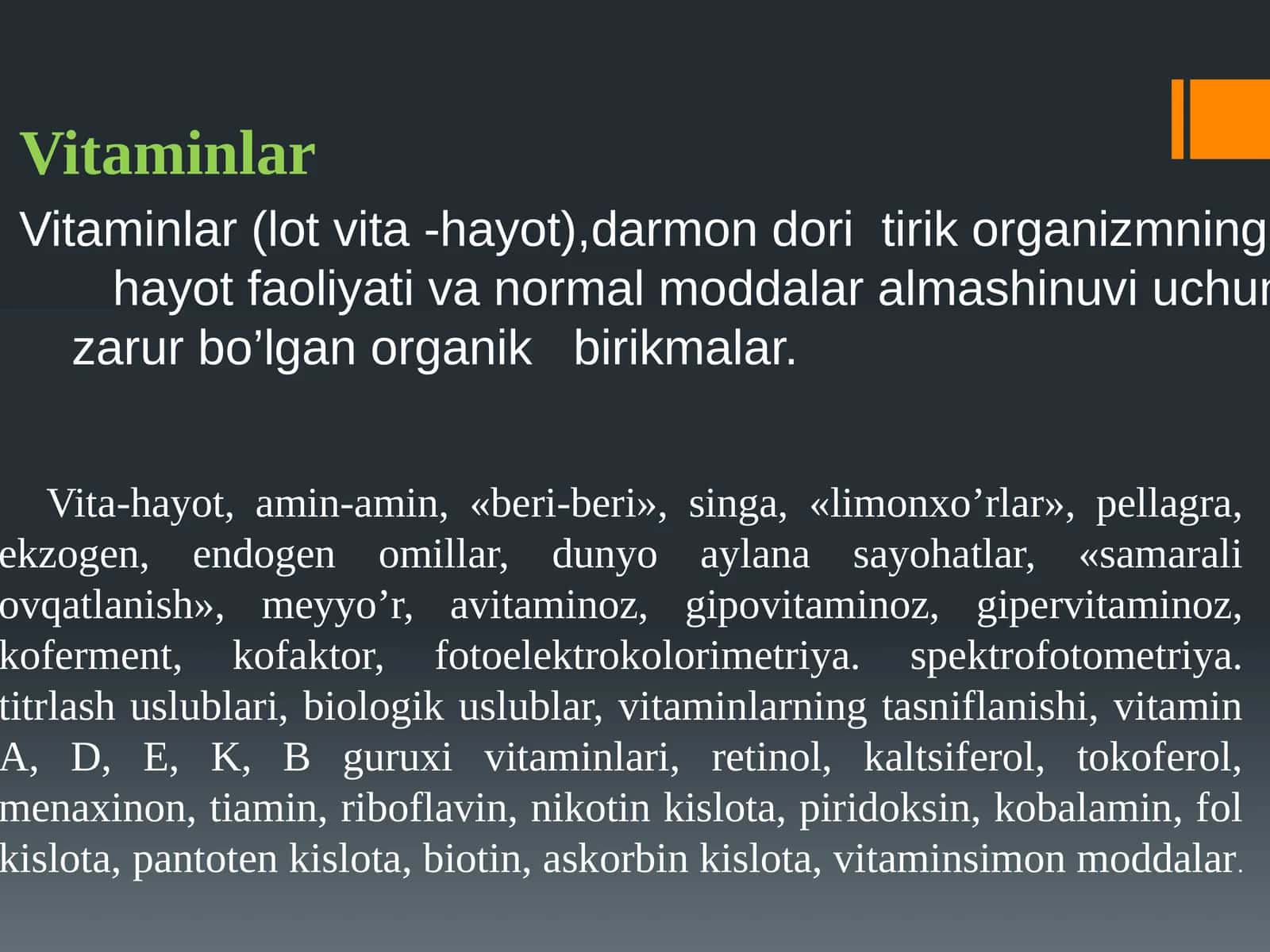 Vitaminlar 1