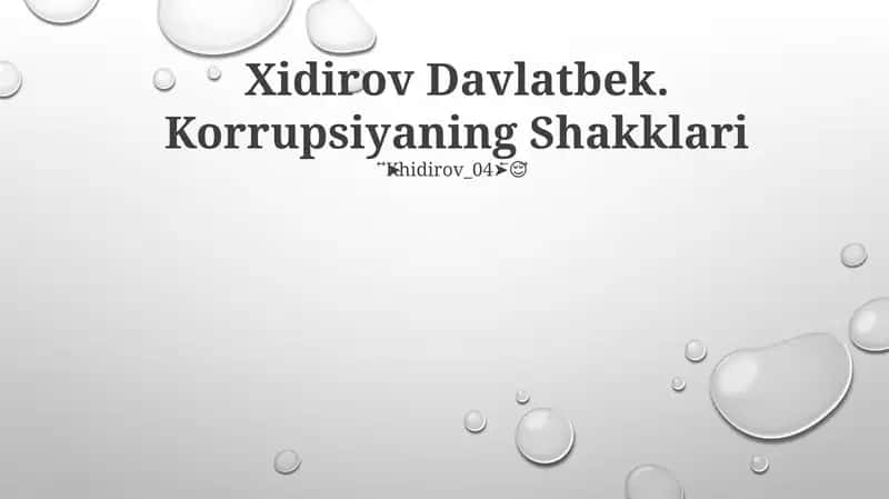 Korruptsiyaning Shakklari 1