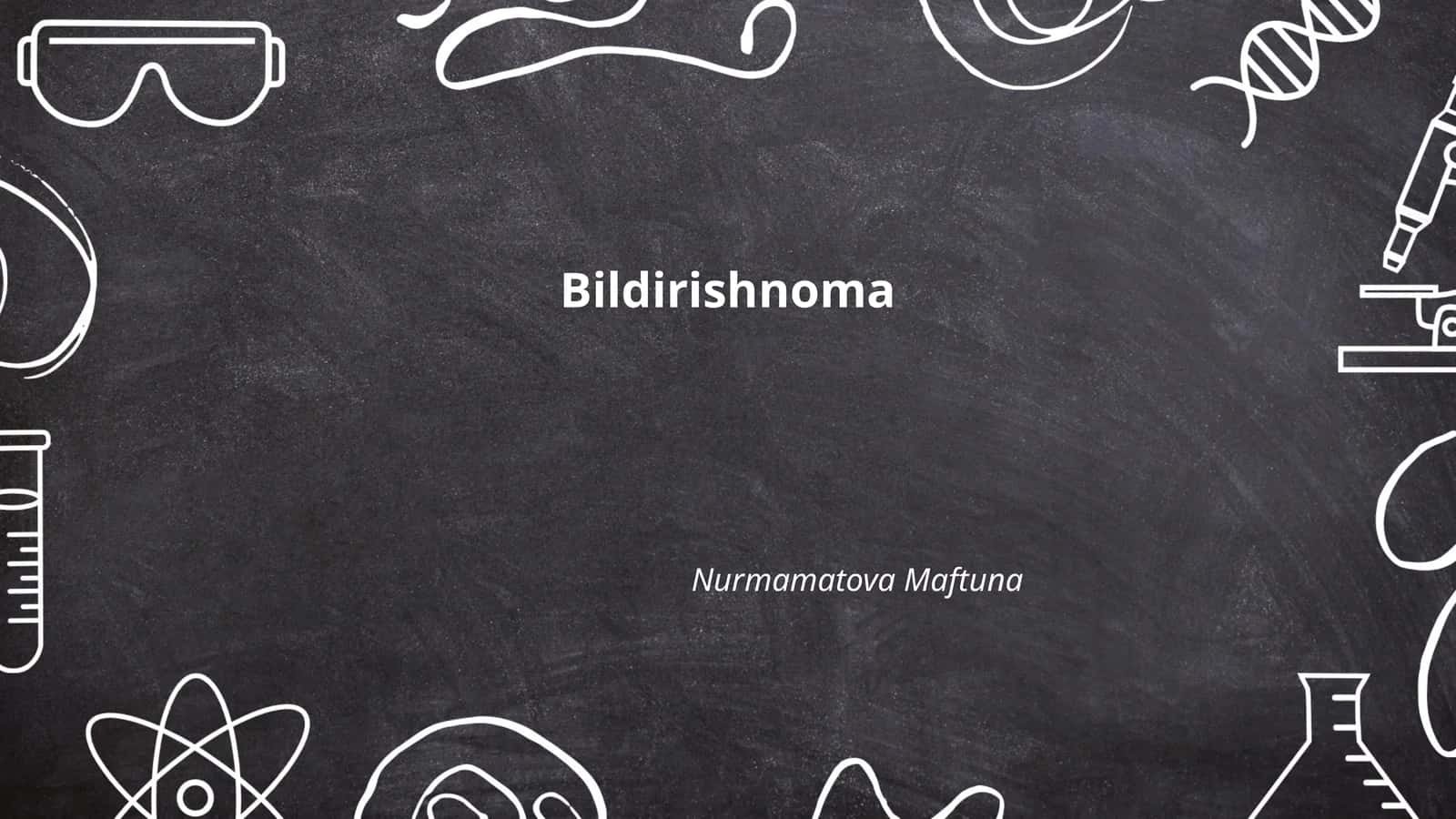 Bildirishnoma 1