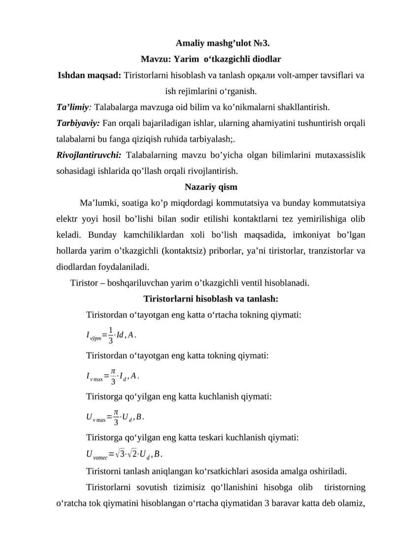Tiristorlar 1