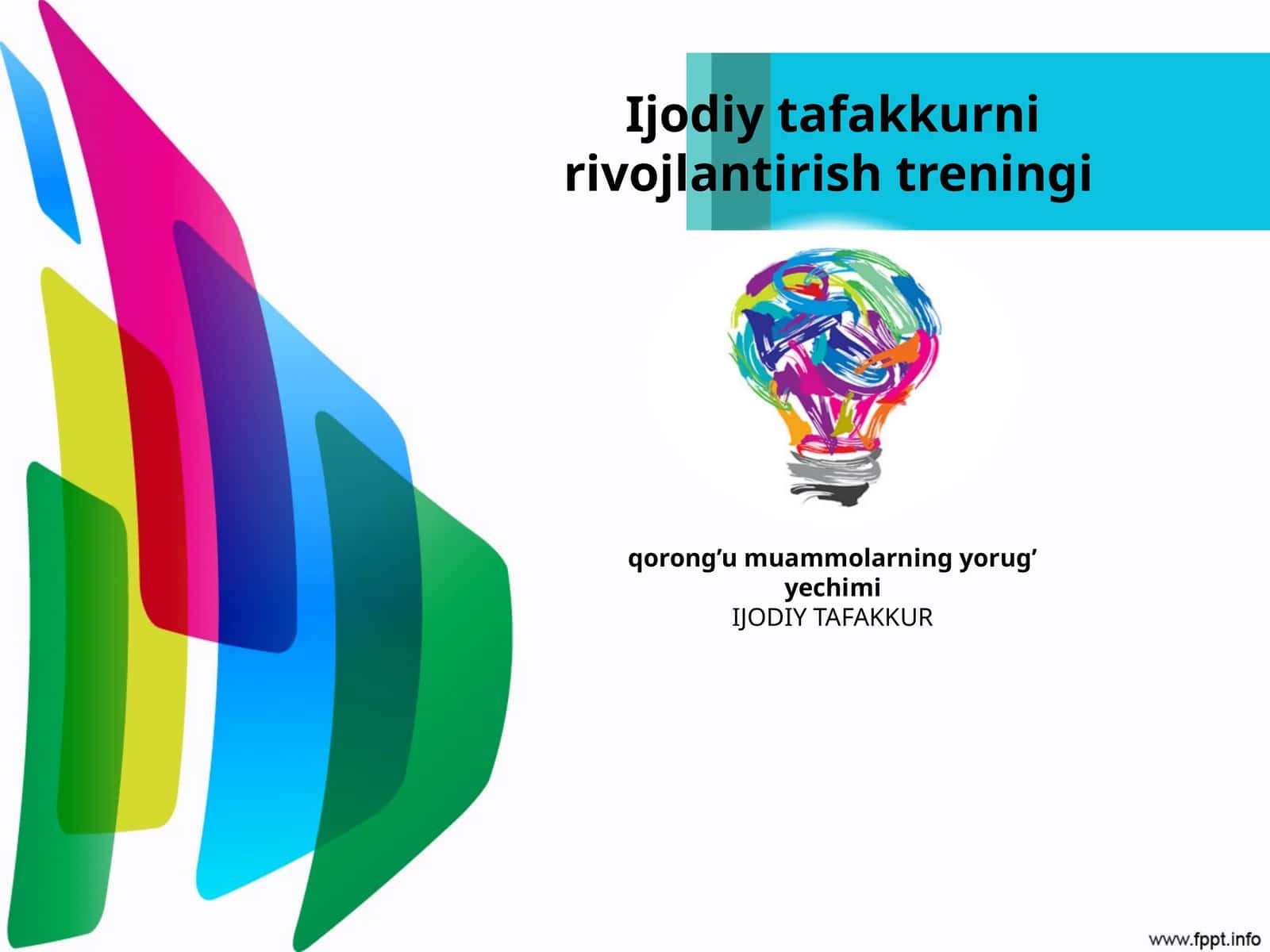 Ijodiy tafakkurni rivojlantirish treningi 1