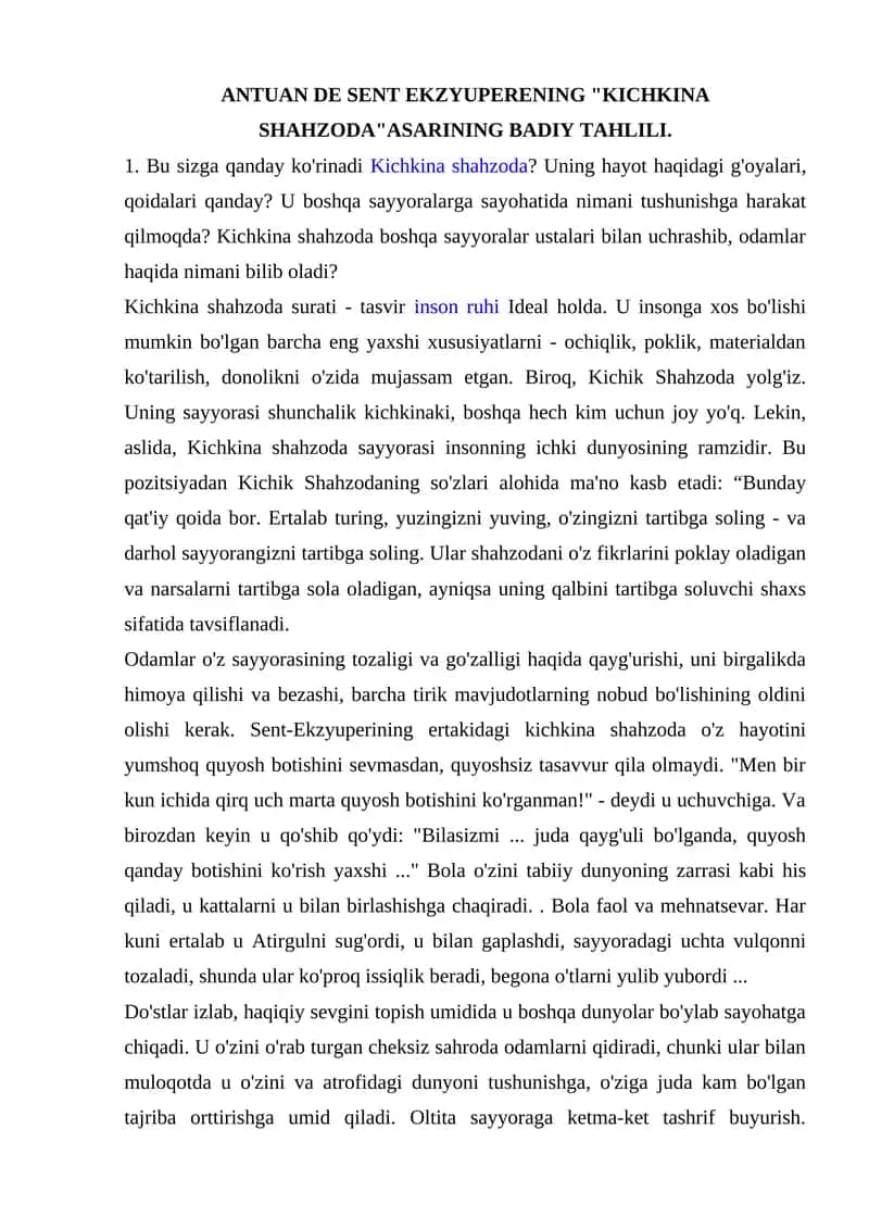 Kichkina Shahzoda 1