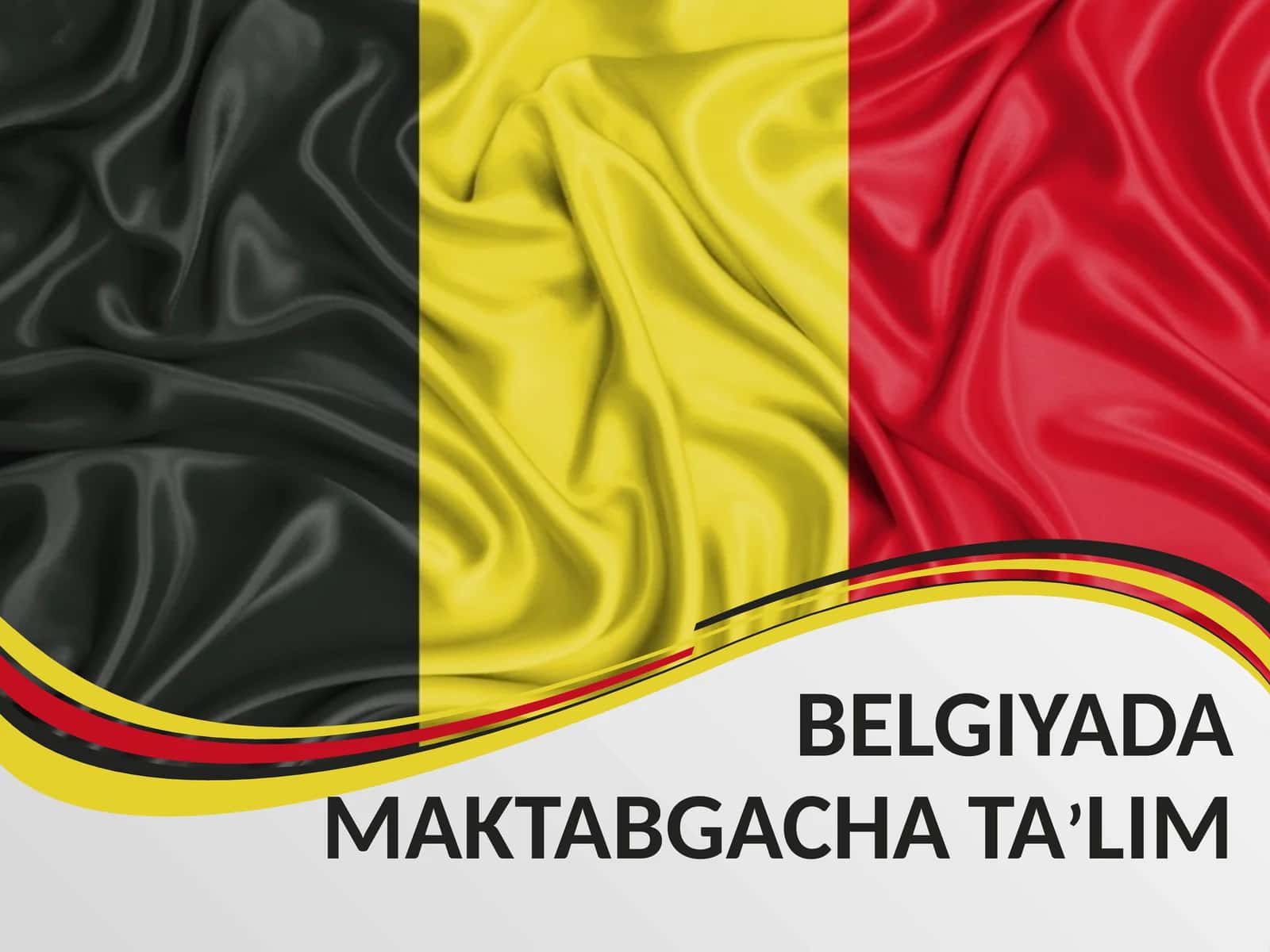 BELGIYADA MAKTABGACHA TA’LIM 1