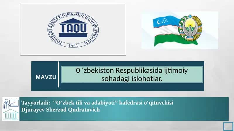 O’zbek tiliva adabiyoti 1