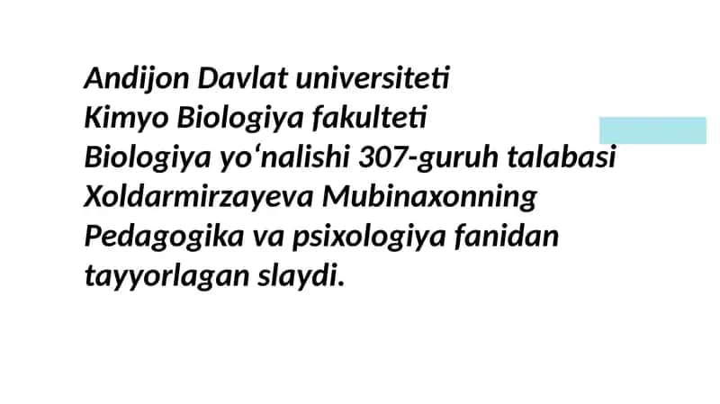 PEDAGOGIK G‘OYALARNING RIVOJLANISH BOSQICHLARI 1