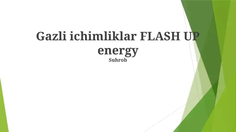 Gazli ichimliklar FLASH UP energy 1