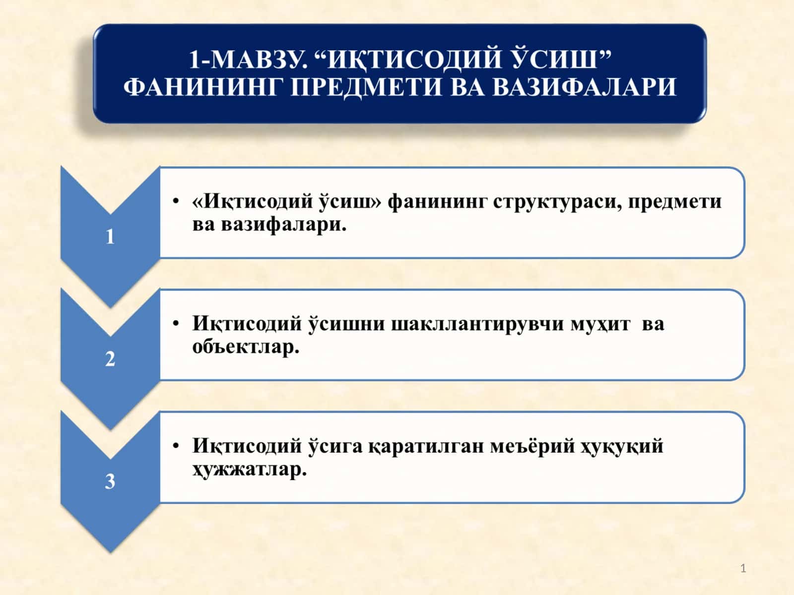 Иқтисодий ўсиш моделлари 1