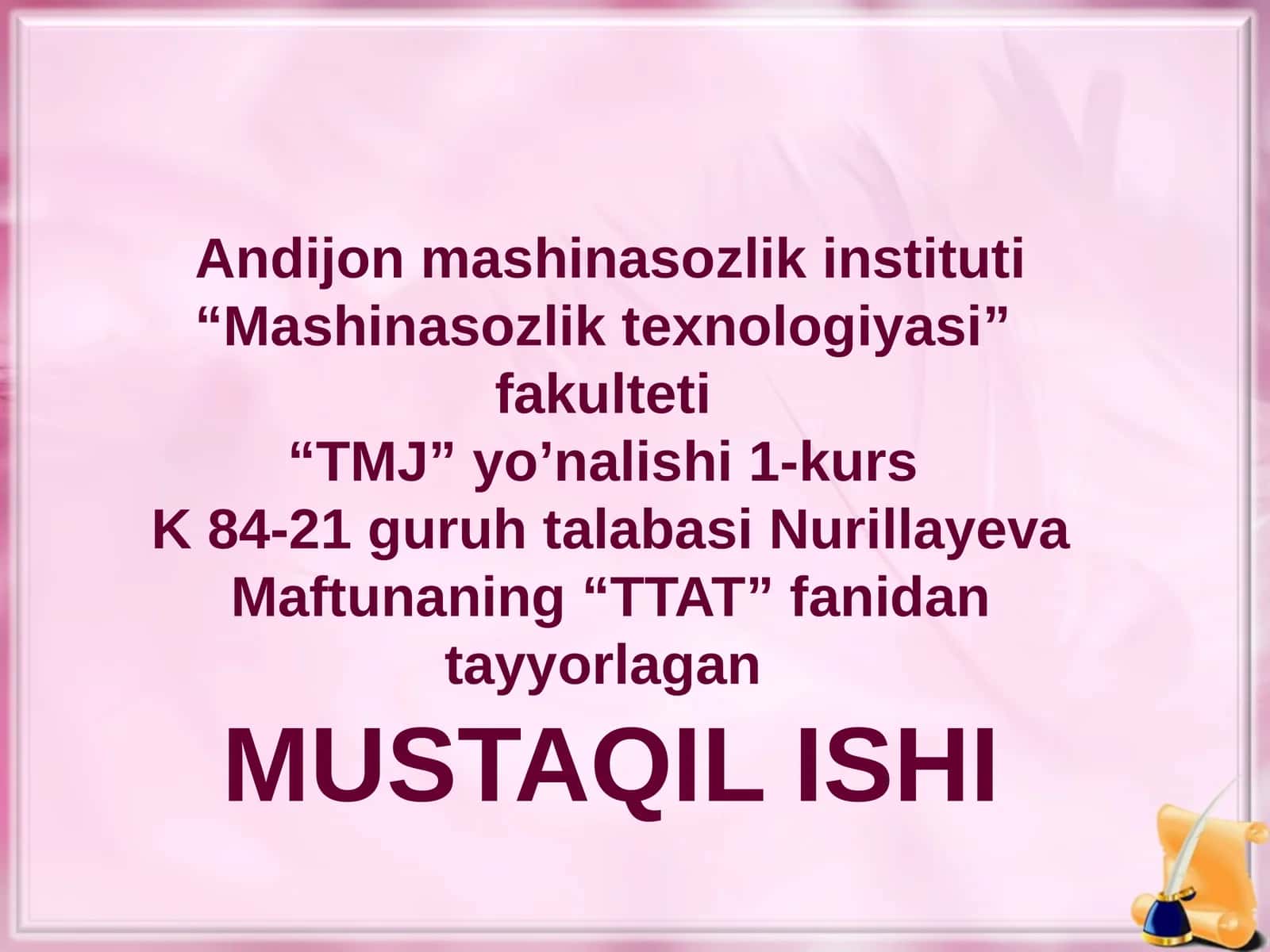 Tarmoq texnologiyalari 1