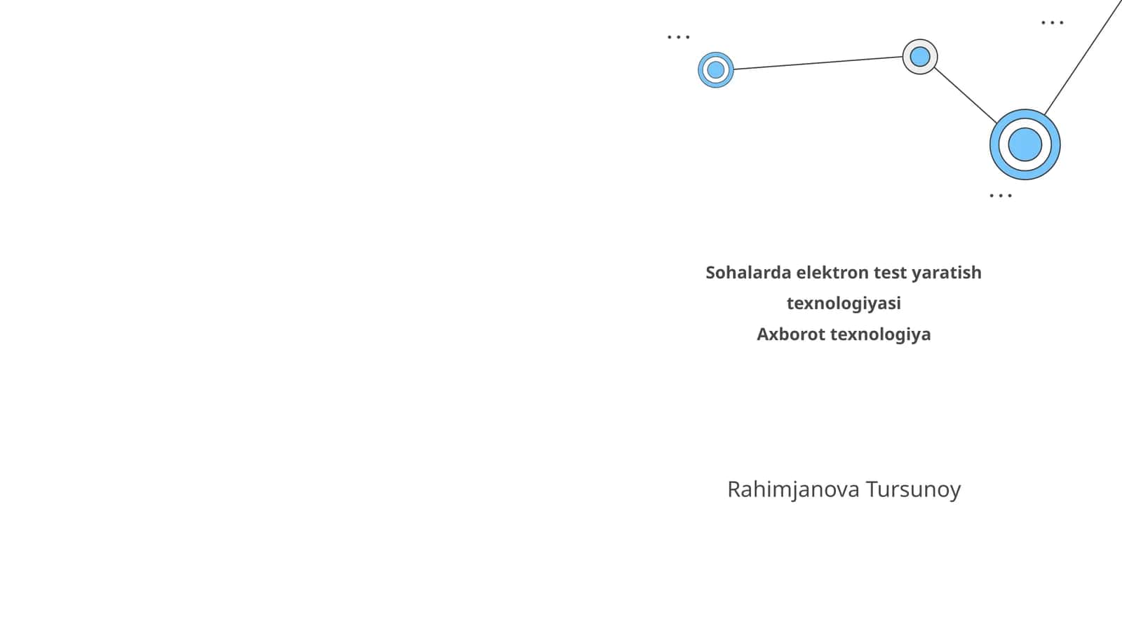 Sohalarda elektron test yaratish texnologiyasi 1