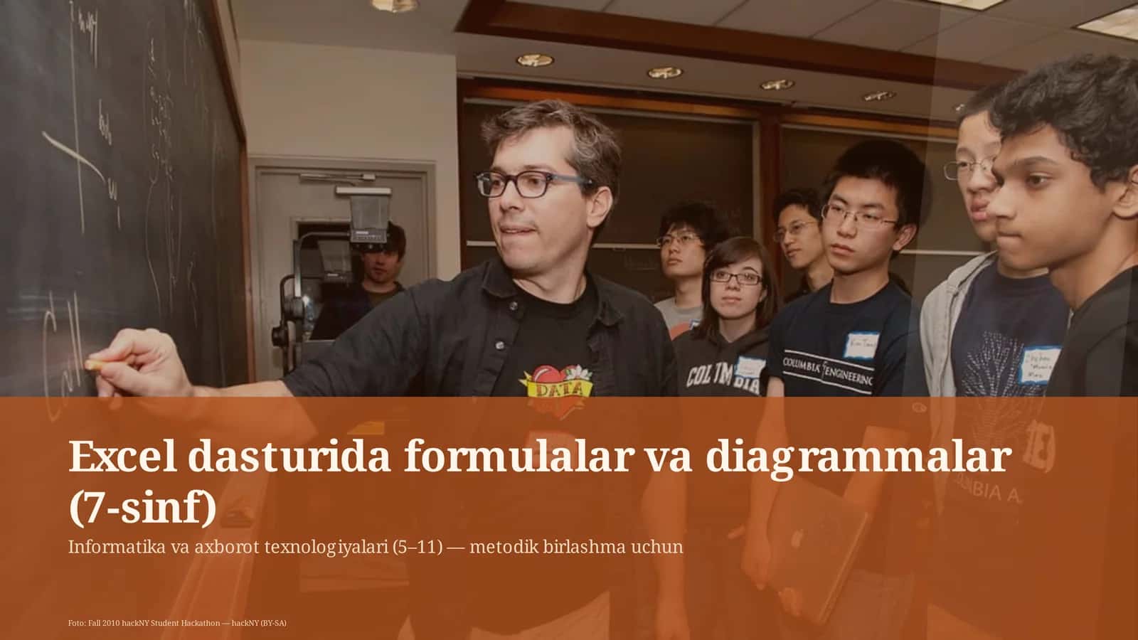 Excel dasturida formulalar va diagrammalar (7-sinf) 1