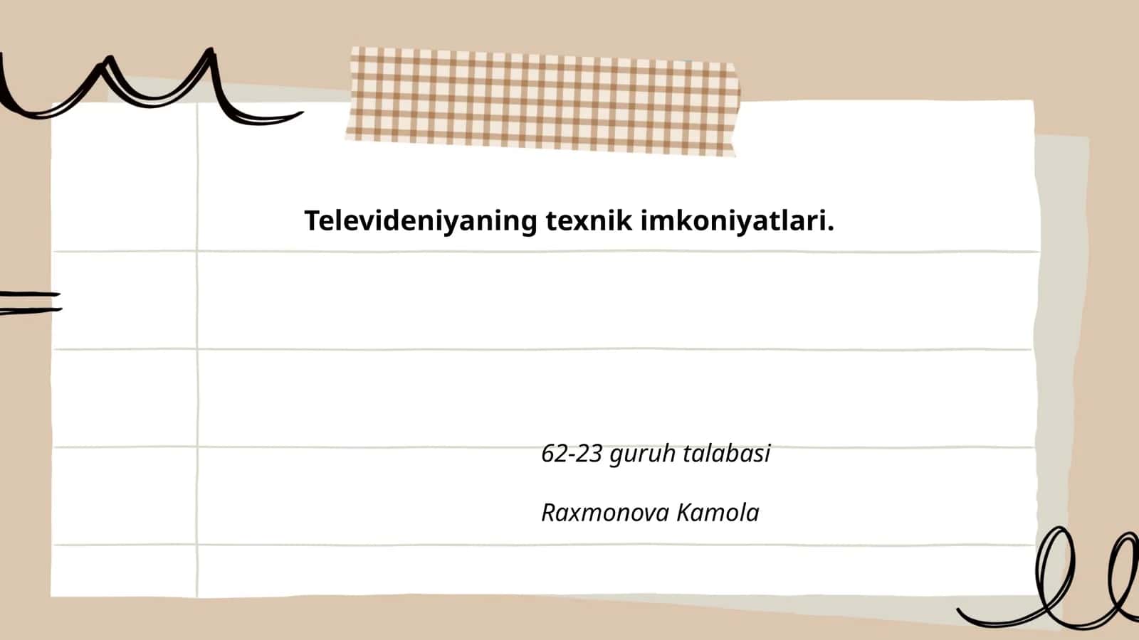 Televideniyaning texnik imkoniyatlari 1