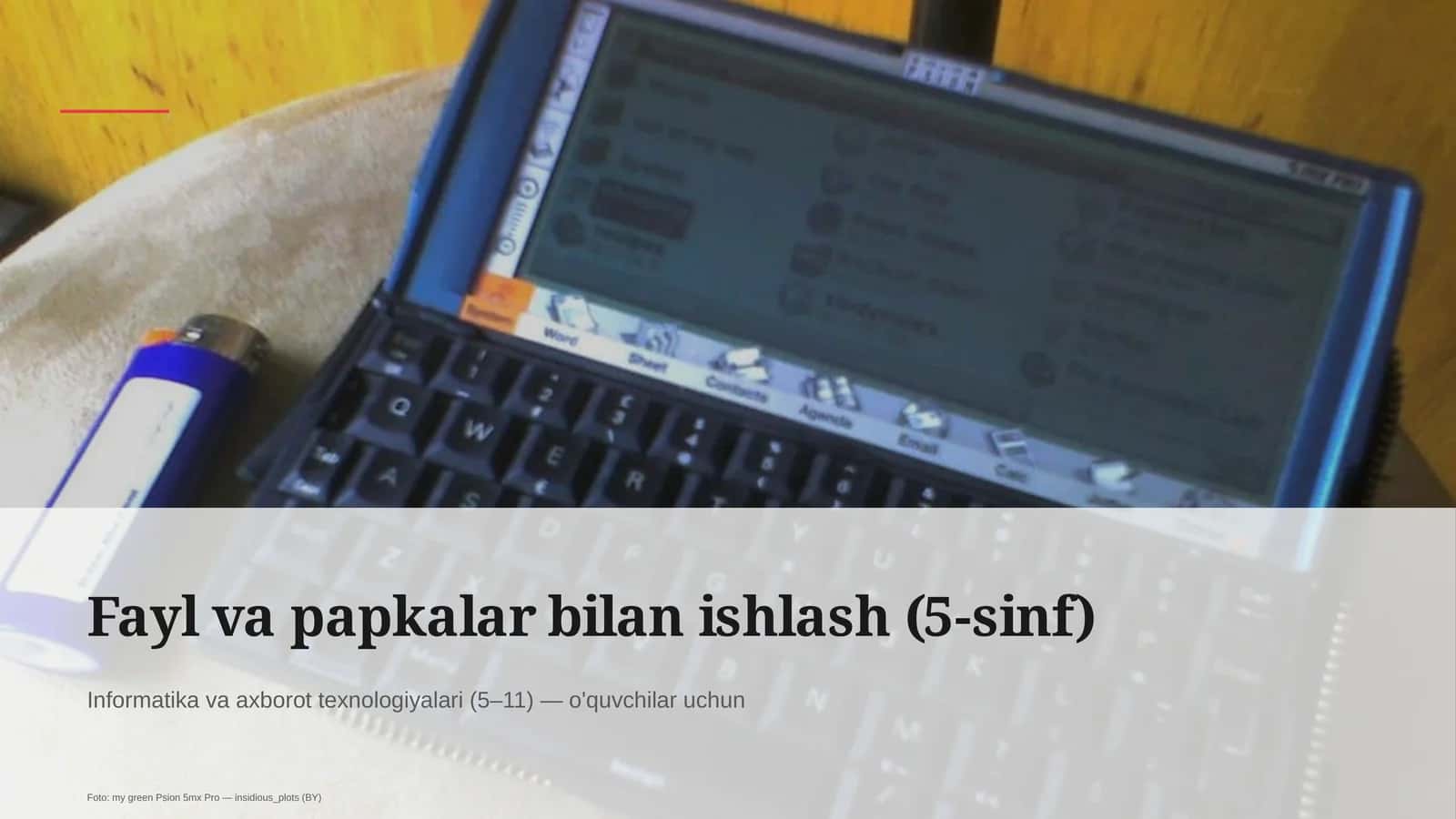 Fayl va papkalar bilan ishlash (5-sinf) 1