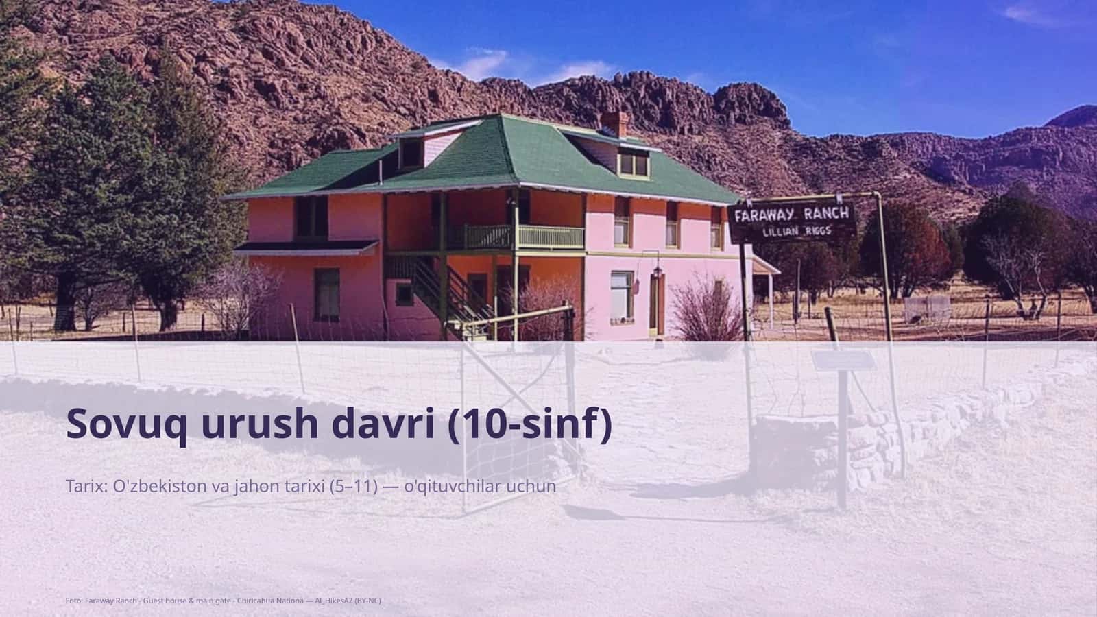 Sovuq urush davri (10-sinf) 1