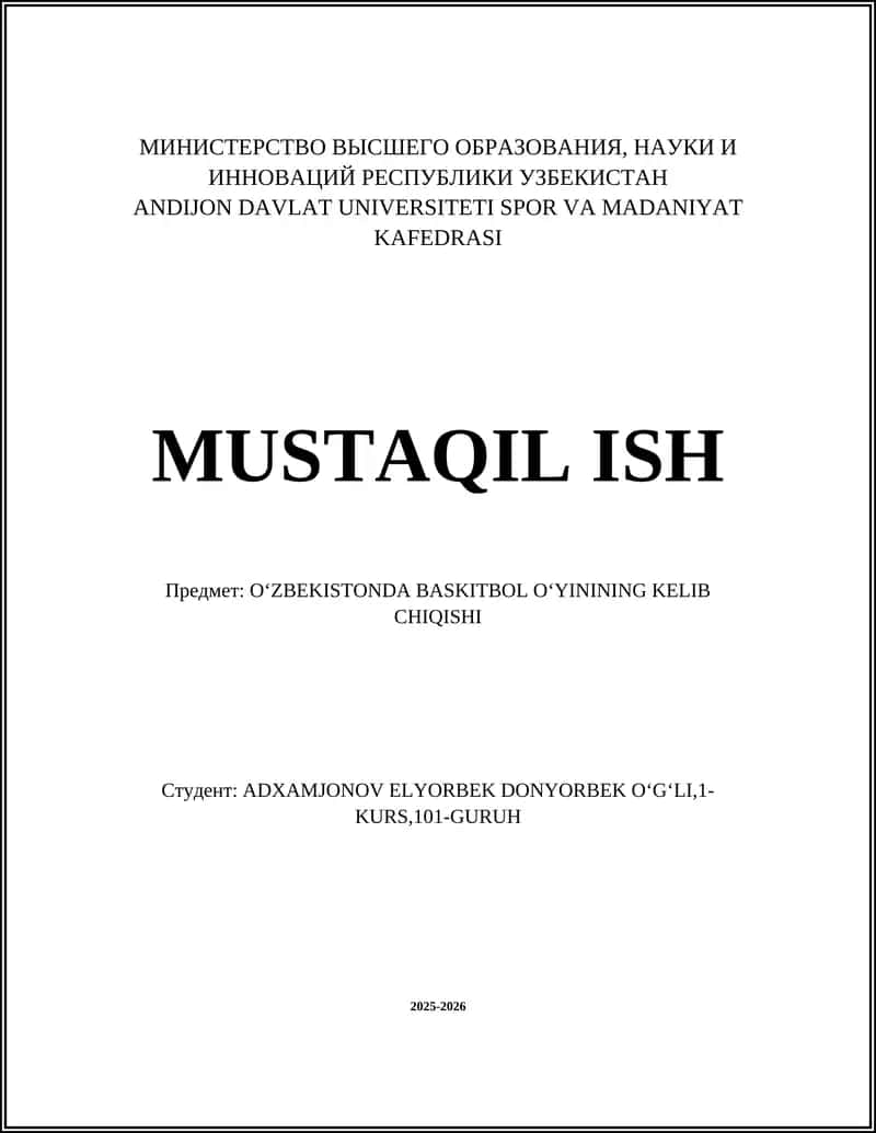 OʻZBEKISTONDA BASKITBOL OʻYININING KELIB CHIQISHI 1