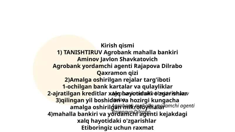 Amalga oshirilgan rejalar targ'iboti 1