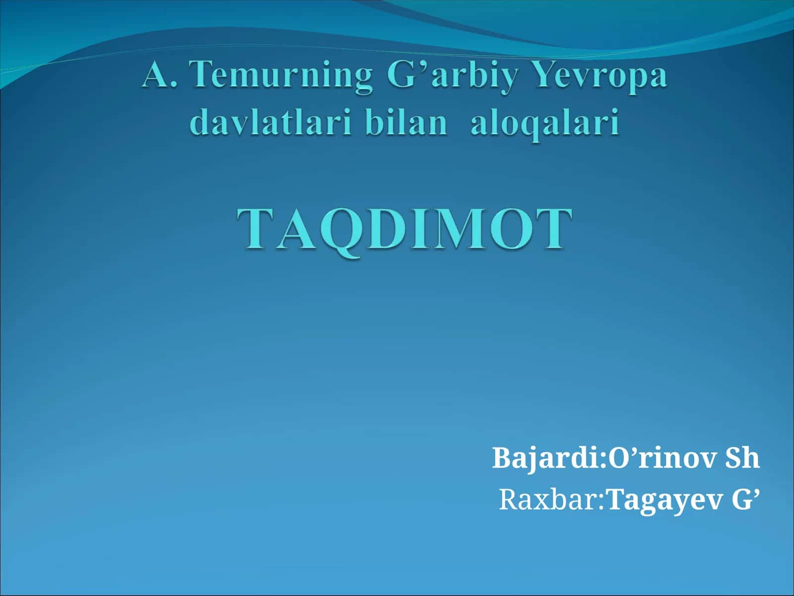 Amir Temur davlati to’g’risida ma’lumot 1