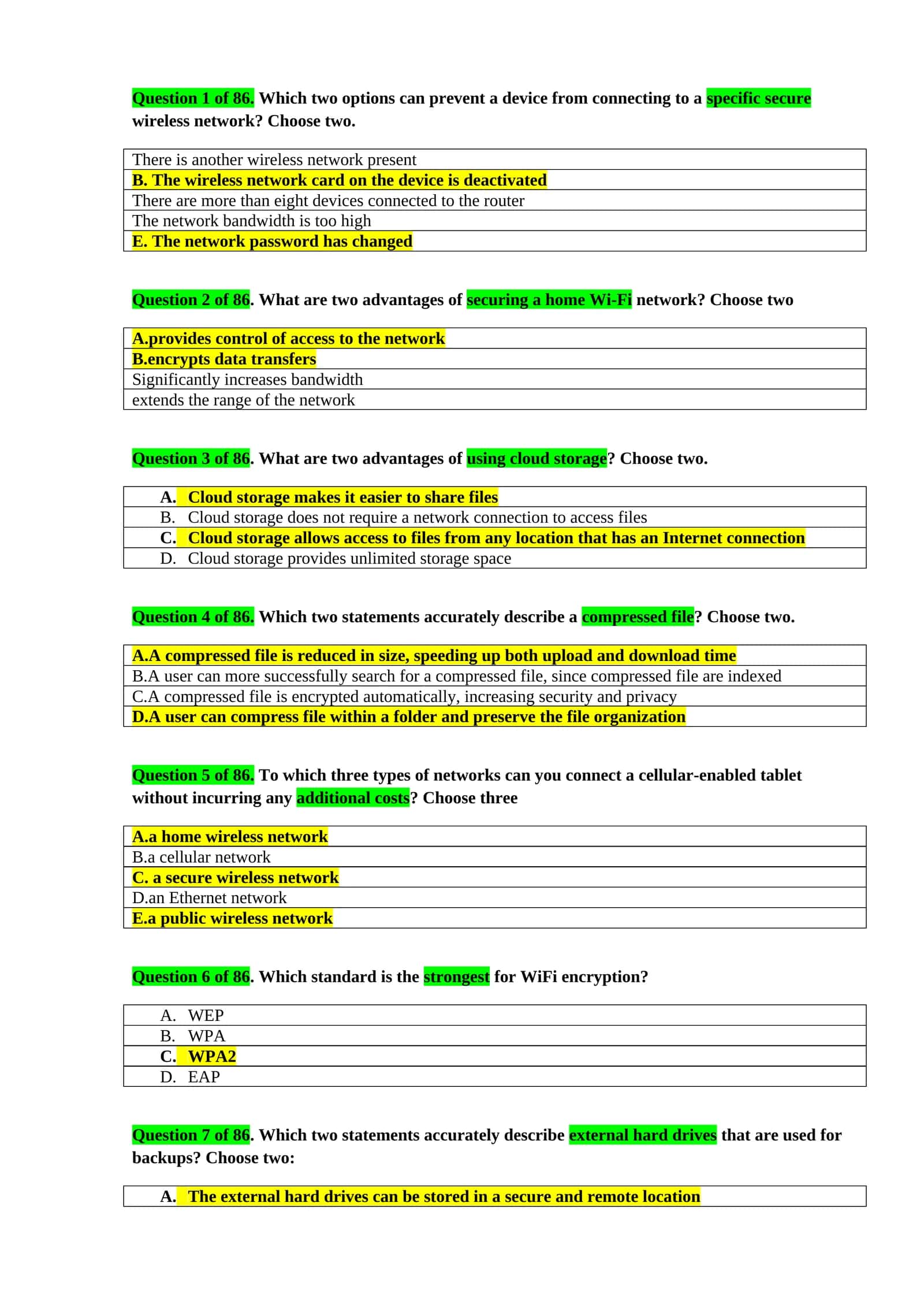 Computing Fundamentals informattika IC3 javoblari to'liq 1