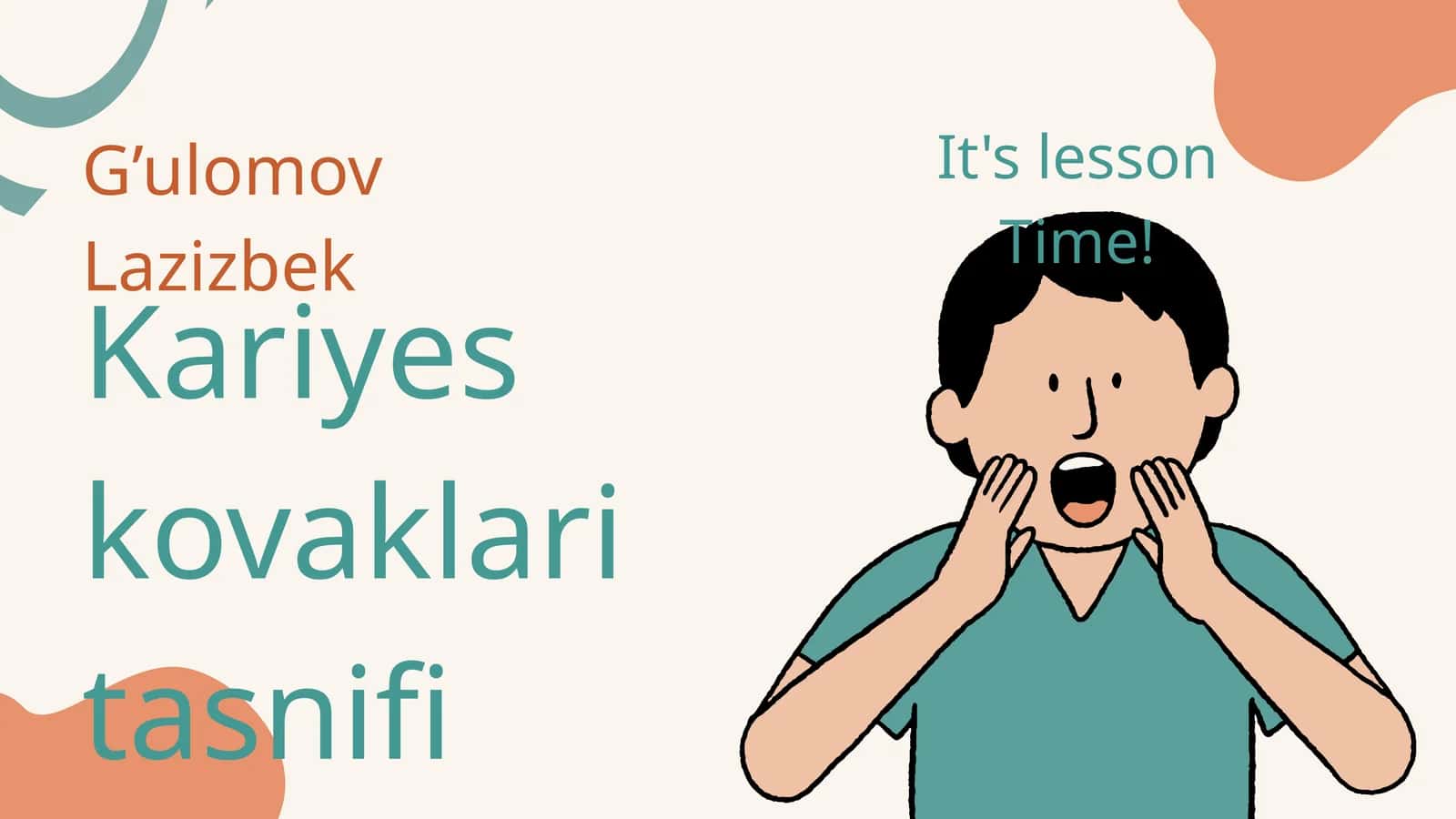 Kariyes kovaklari tasnifi 1