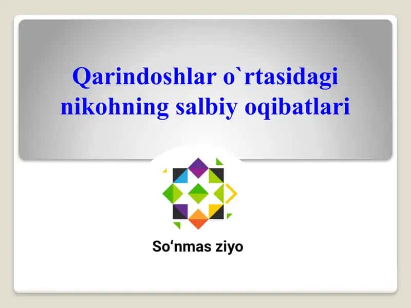 Qarindoshlar o`rtasidagi nikohning salbiy oqibatlari 1