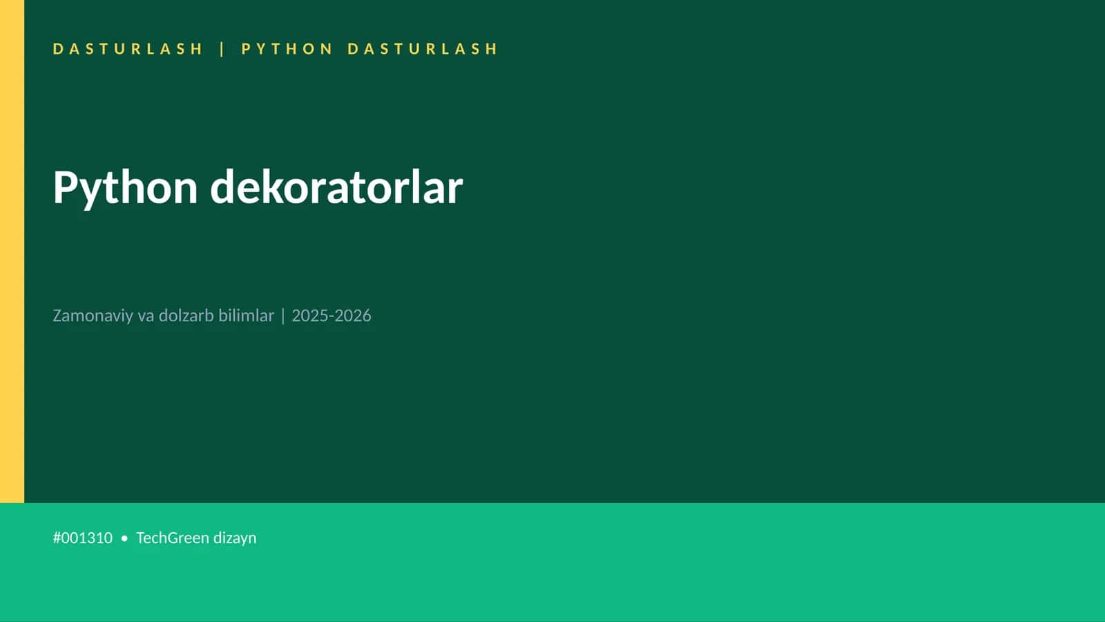 Python dekoratorlar 1