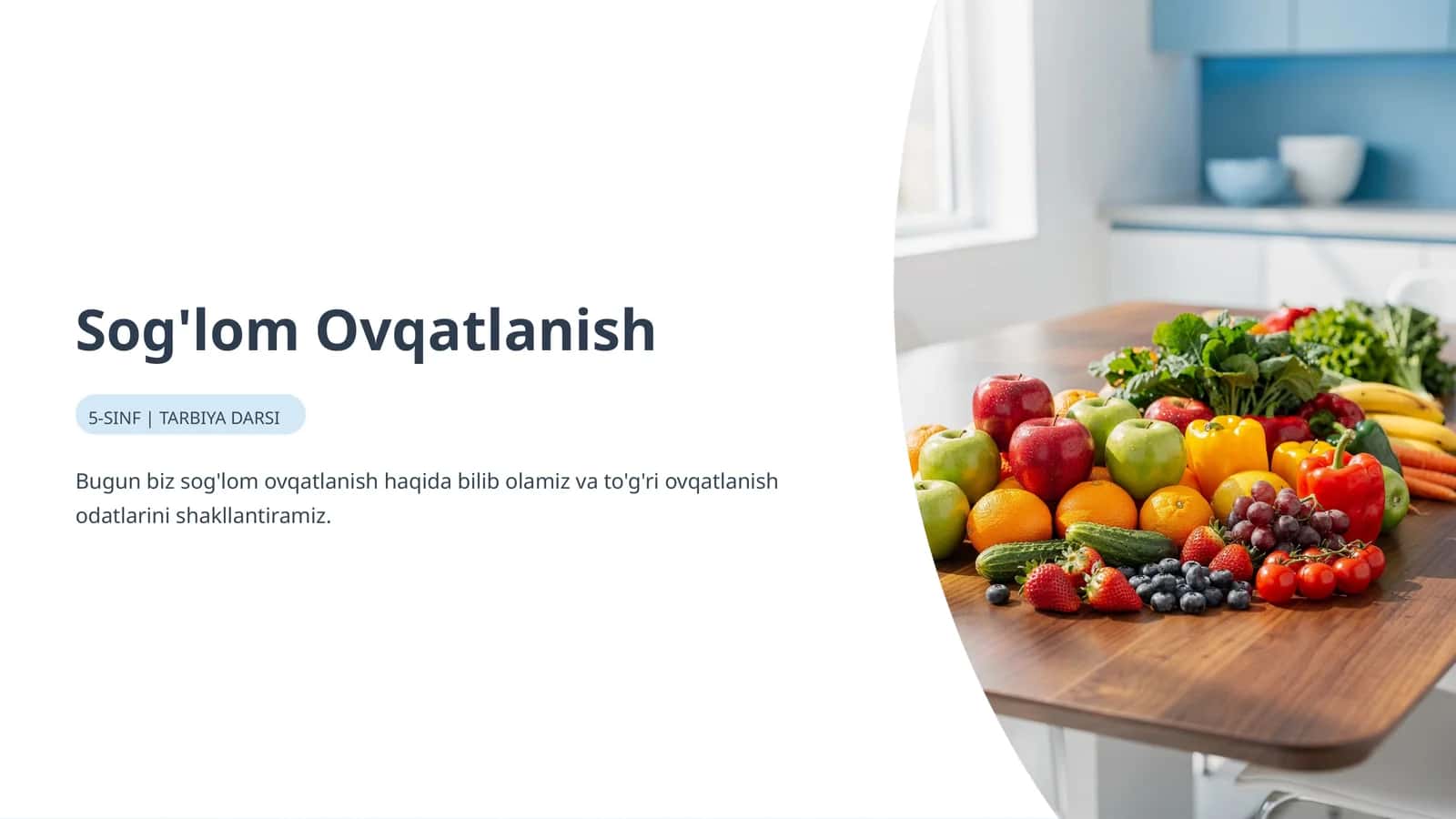 Sog'lom Ovqatlanish 1