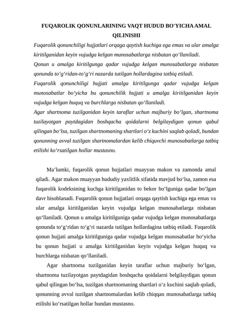 Fuqarolik qonunlari 1