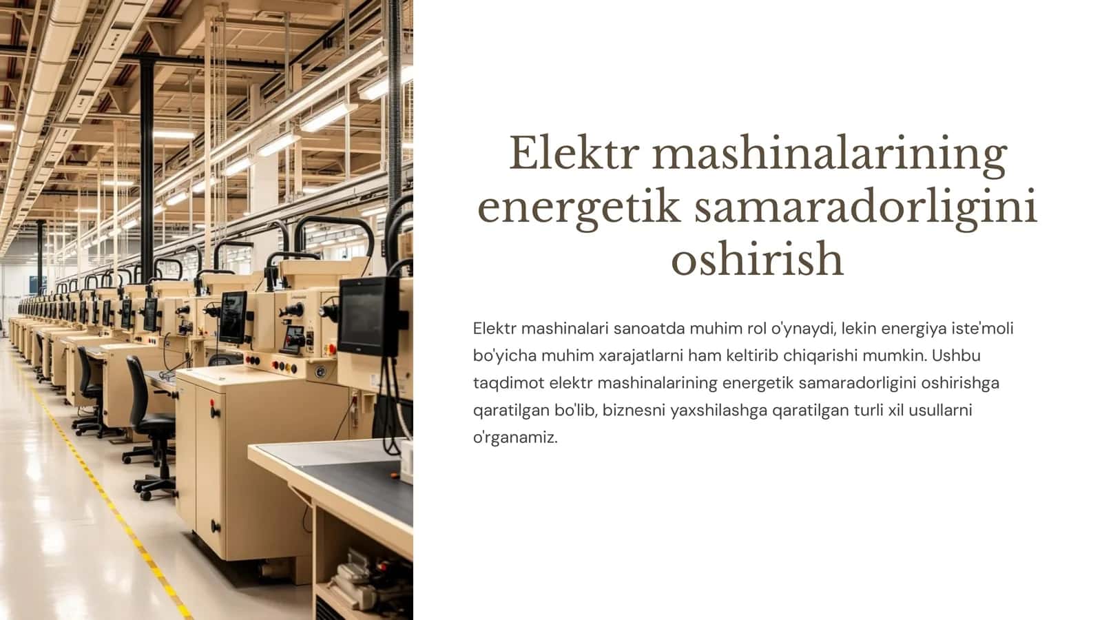 Elektr mashinalarining energetik samaradorligini oshirish 1