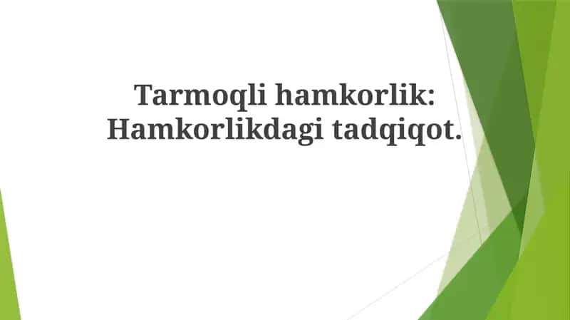 Tarmoq Hamkorligi 1